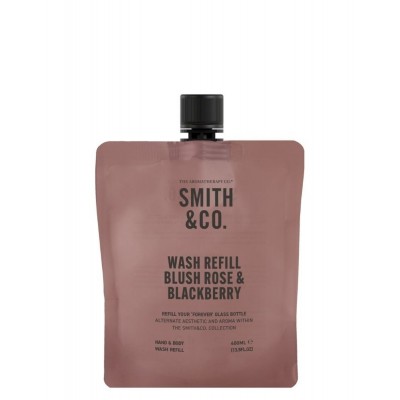 Smith & Co rankų ir kūno prausiklio papildymas „Blush Rose & Blackberry“ 400 ml